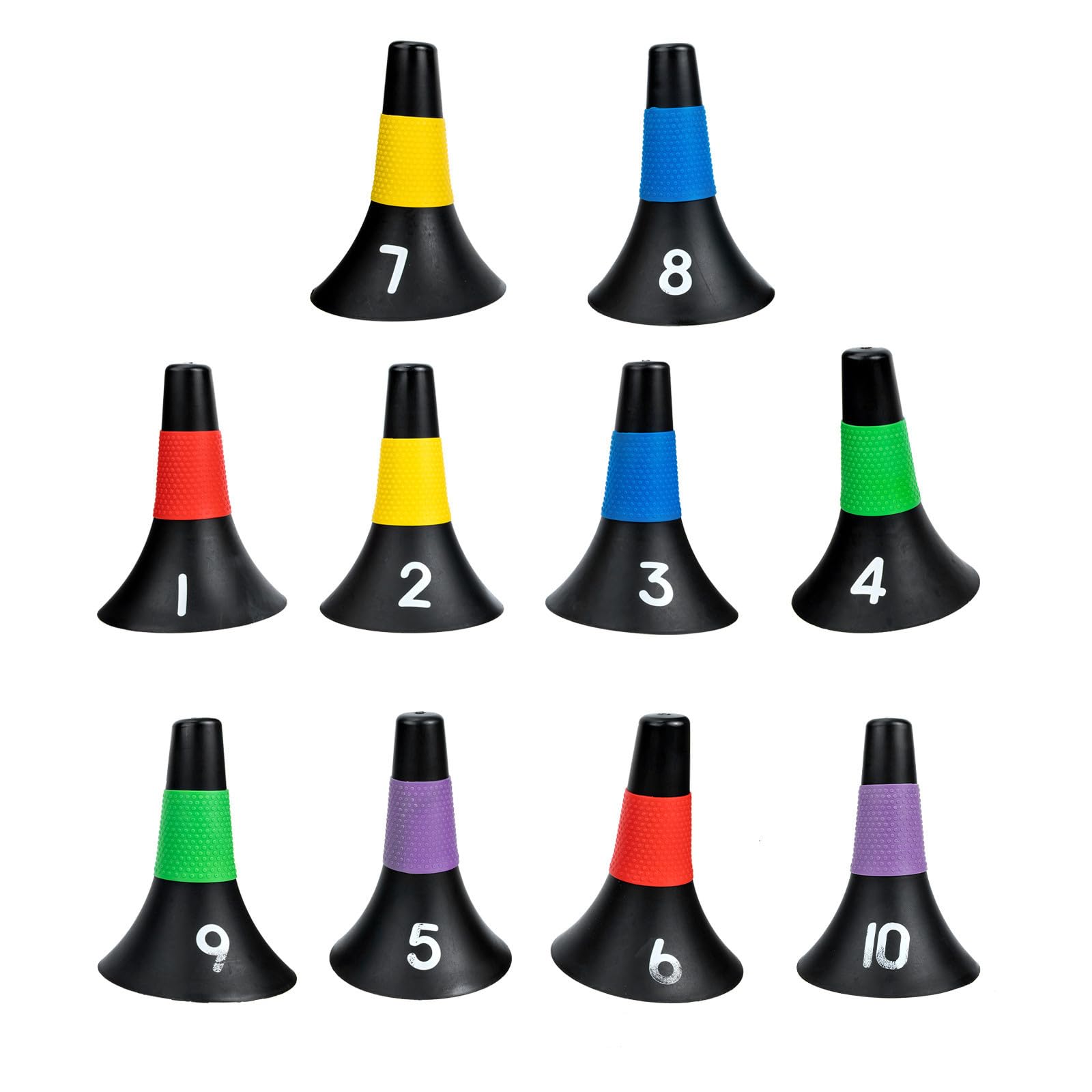 MAGICLULU 10 Piezas Conos de Fútbol de Entrenamiento Multifunción 23cm