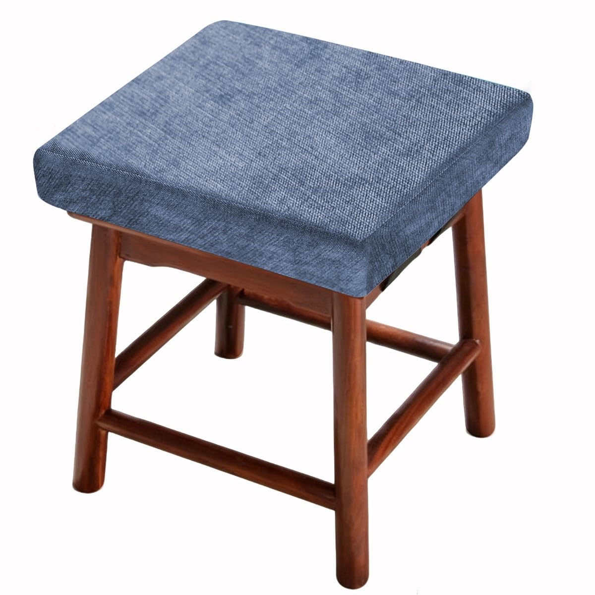 Coussin de tabouret de bar carré 12 cm d'épaisseur avec housse lavable
