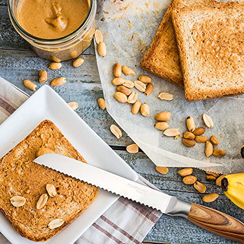 Sharp Kitchen Knife Set – Rotating 7 Pcs Stainless Steel Knife Block – 360 Degree Rotating Acrylic Stand – By Nuovva #TOP4