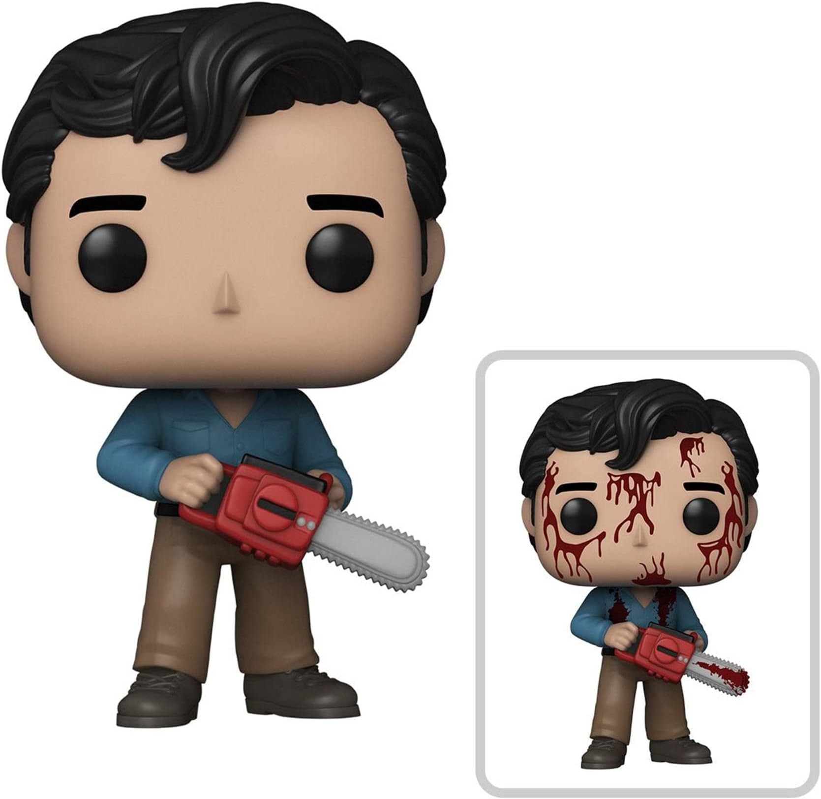 POP Pop! Movies: Evil Dead Anniversary - Ash (Styles May Vary) 3.75 inches Ash w/(BD) Chase Multicolor