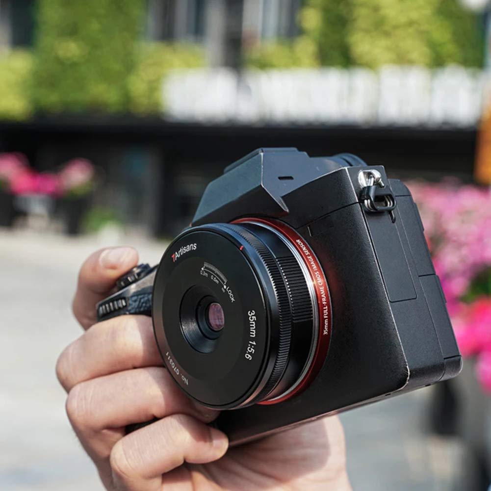 7 Artisans Objectif panoramique 35 mm F5.6 Full Frame pour appareil photo Sony E Mount Noir
