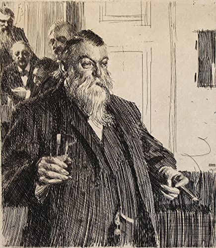 Peinture murale un toast Anders Leonard Zorn impression sur toile premium salon 60x90
