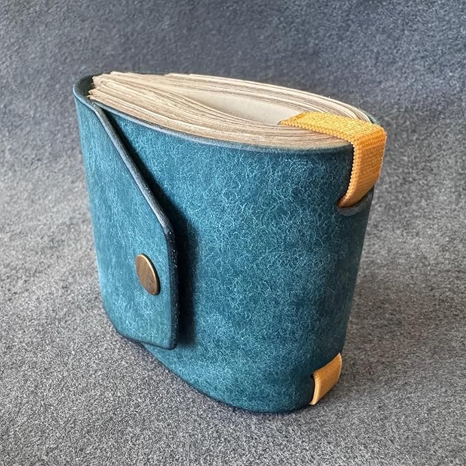 The Cash Wrap Wallet,Fast Cash Access Money Holder For Cash,Leather Money Wallet Organizer,Handy Purse Bands With Magnetic Clasp (Blue)2