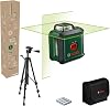 Bosch Cross line Laser UniversalLevel 360 with Premium Tripod Vertical Horizontal Laser Lines incl. 360° for Alignment Throughout The Entire Room, in E-Commerce Cardboard Box