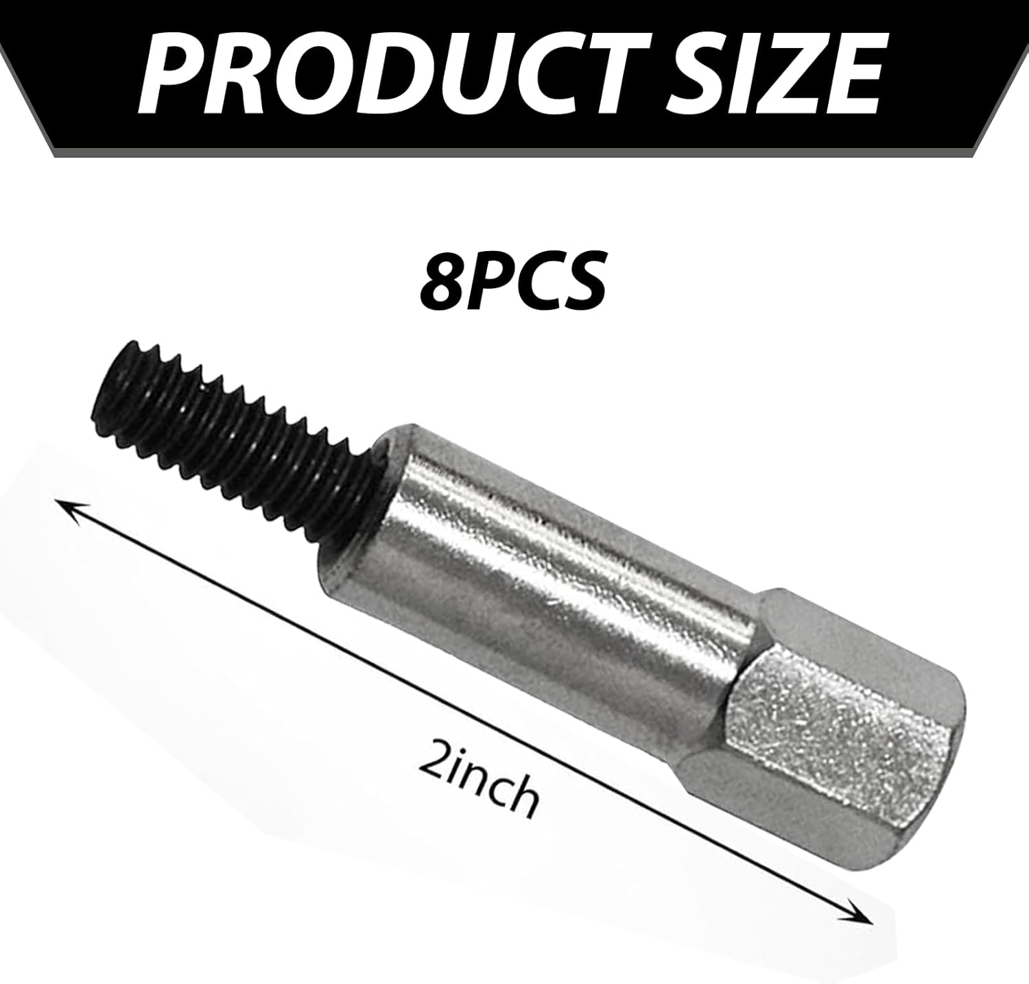 ijuicy 8 PCS Car Valve Cover Bolts, Chrome Valve Cover Bolt Set Kit, Automotive Engine Valve Cover Fastening Bolts Replacement, Compatible with Chevy SBC 283 305 327 350 383 (Silver & Black)