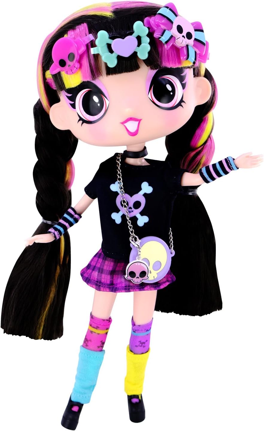 Decora Fashion Girlz 11" Doll - Luna Stickers & Endless Style Fun for Creative Play
