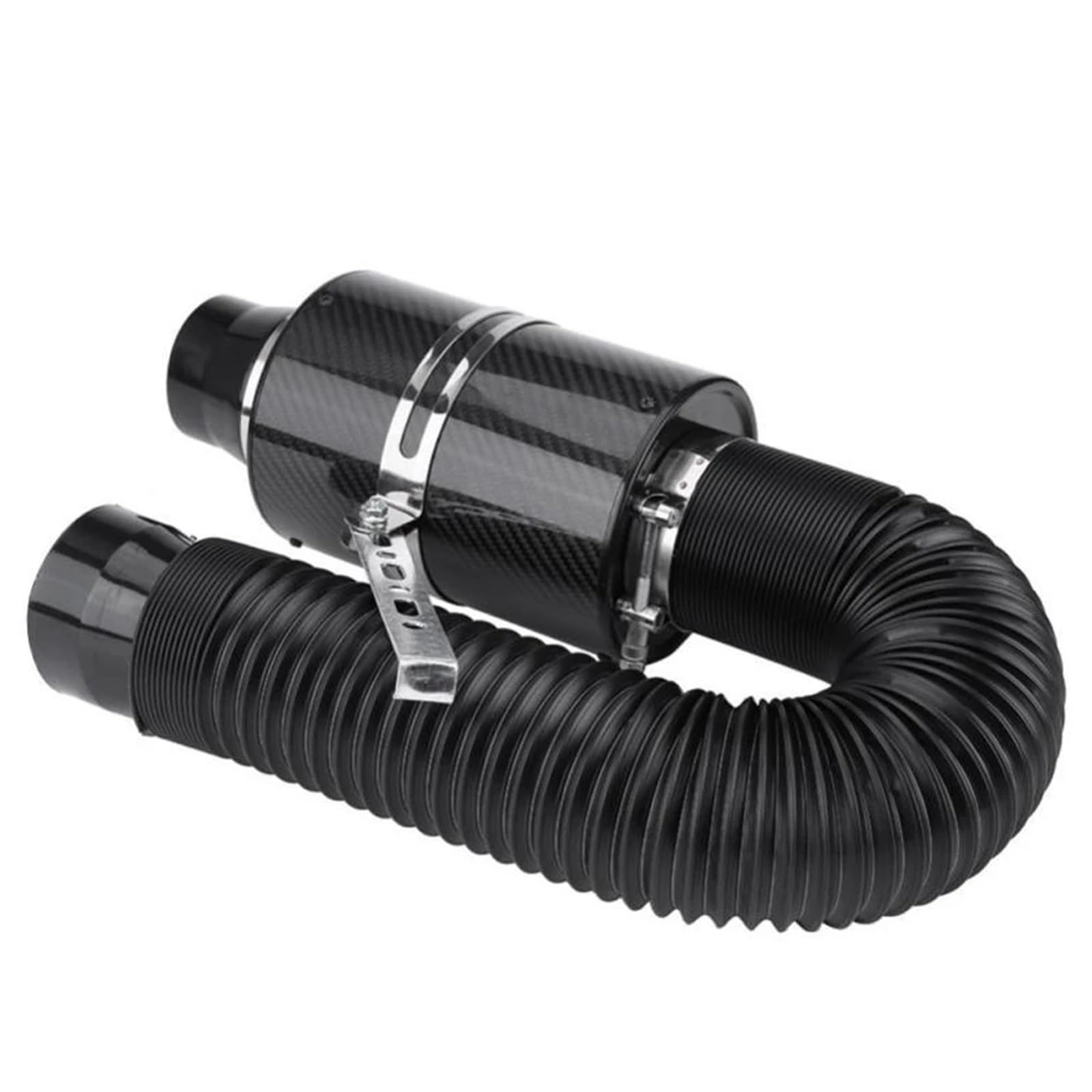 Manguera Tubo Admisión Filtro Aire De Carbono Universal Para Coche Entrada Fibra Aire Kit Inducción Alimentación En Frío Tubo De Entrada Manguera Entrada Aire