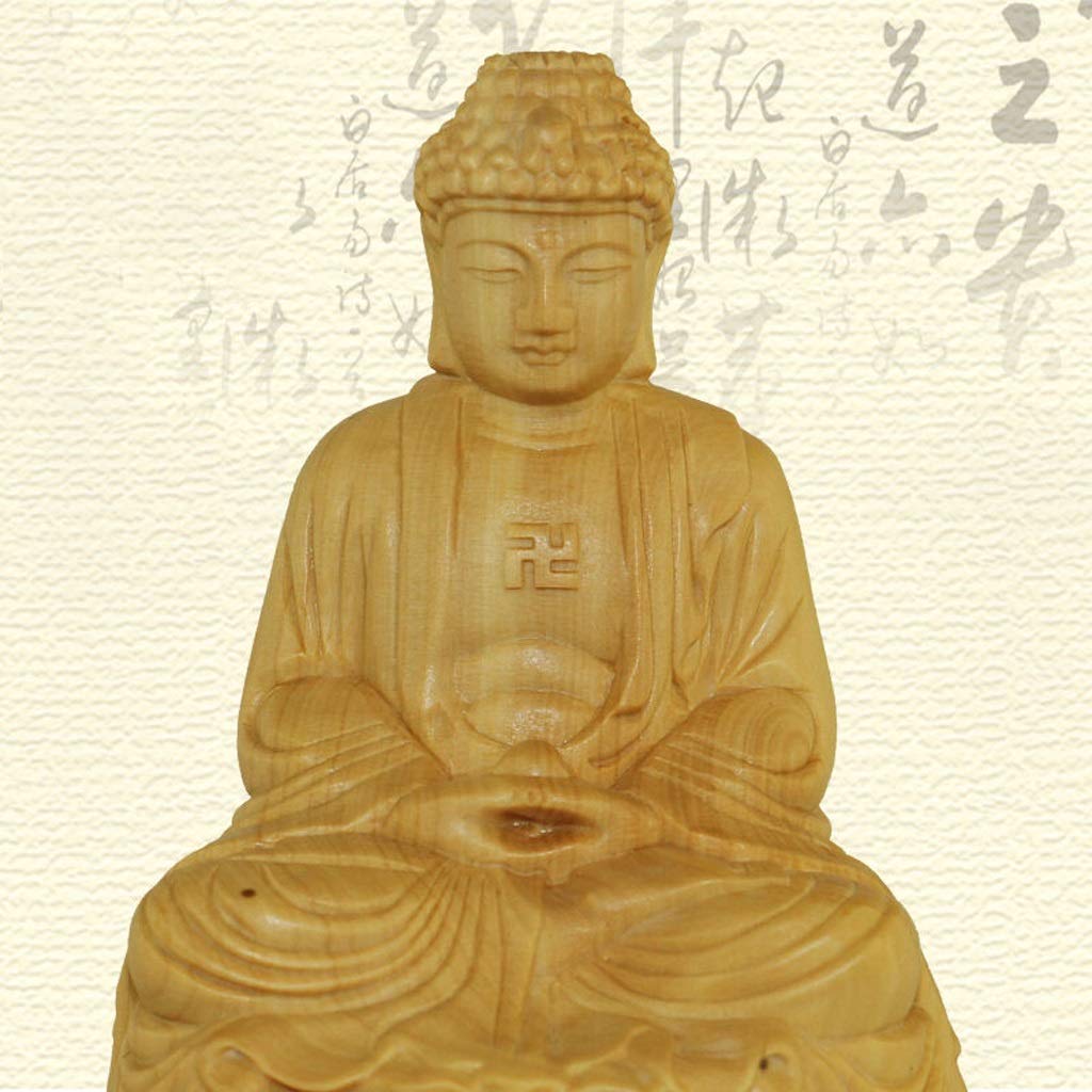 Buddha statue Buddha Shakyamuni Amitabha Statue On Lotus Base，4inch Collectible Buddha sculpture Buddha figures