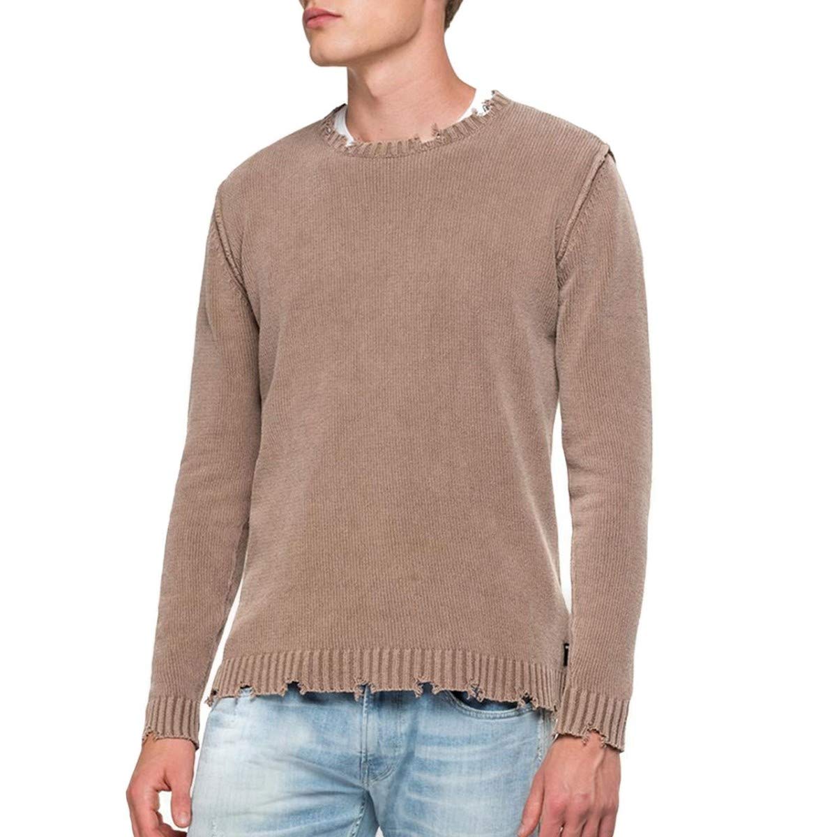 Replay, Jersey Effect Used with Cuts, Brown, RPY_UK2670. 000.G22790G. 491