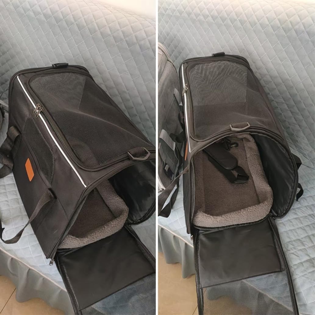 猫キャリーバッグ 折りたたみ ペットキャリー 猫 小型犬用 収納付 ショルダー 通気メッシュ キャリー 犬用キャリーバッグ 中・大型猫用・小型犬 防災  避難 お出かけ 通院 車載 ドライブ キャンピング 手提げキャリーバッグ hikari-plus ペットキャリー 猫キャリーバッグ ... 猫 キャリーバッグ 犬用 ペットキャリーバック 変形しない 通気性 車載 旅行 通院 防災害避難用 2WAY ペットバッグ 45*3