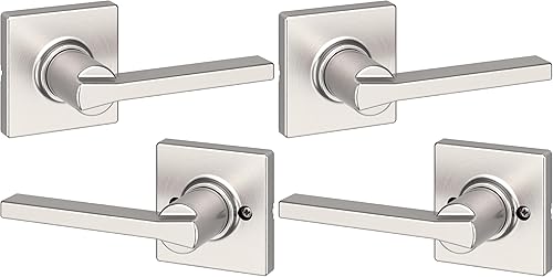Miniatura 190 de Kwikset Casey - Manija de bloqueo de puerta de entrada, entrada exterior con llave segura, mango reversible, tecnología de seguridad SmartKey Re-Key