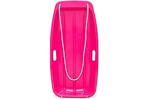 Best Choice Products 35in Kids Plastic Toboggan Snow Sled with Pull Rope...