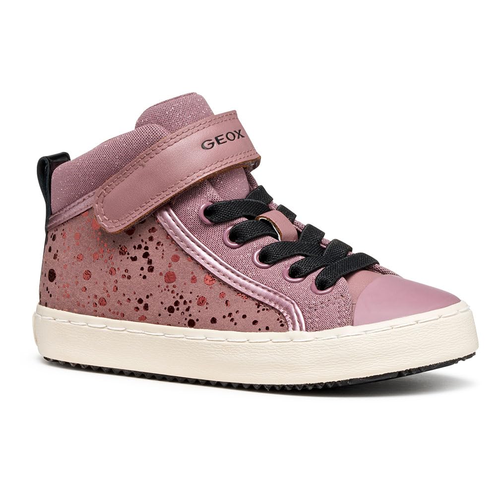 Geox J Kalispera Girl, Scarpe Da Ginnastica, Dk Rose Black, 31 Eu-image