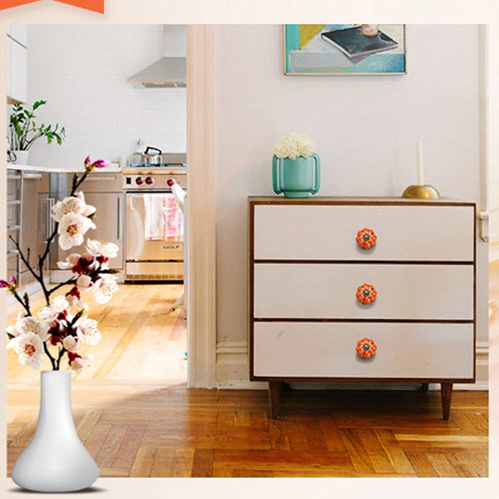 BOUTON DE MEUBLE,Y--Poignées De Tiroir En Céramique Vintage, Pour