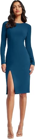 Dress the Population Womens Nadia Bodycon Midi Dress