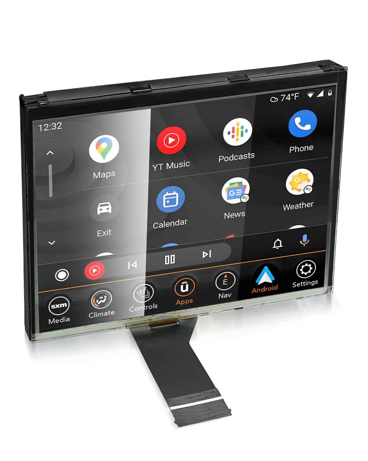 7 Inch Touchscreen 2017-2020 Jeep Compass 7" LCD Display Navigation Act3s5370fpc A1 E Generic Touch Screen Radio - Foto 3