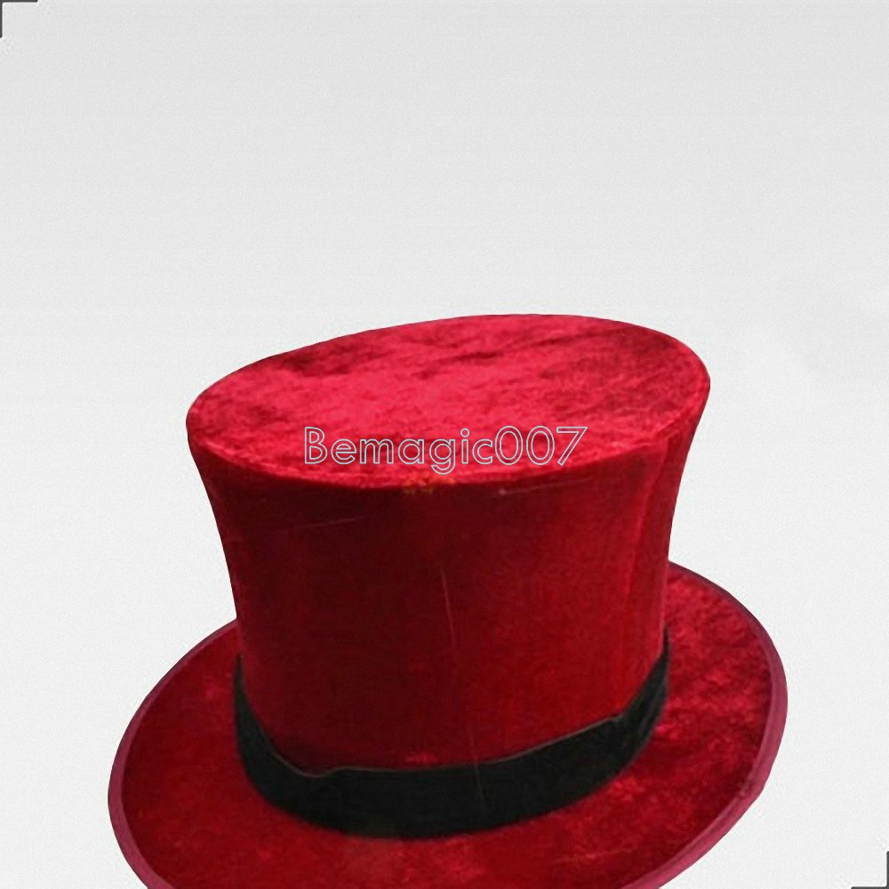 Amazon | 折りたたみトップハット - 赤 Folding Top Hat-Red
