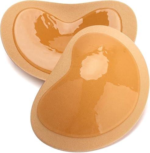 Image of Self-Adhesive Bra Inserts Pads Sticky Push-up Removable Breast Chest Pads Enhancers for Sports Bra/Swimsuits (Skin, 1)
