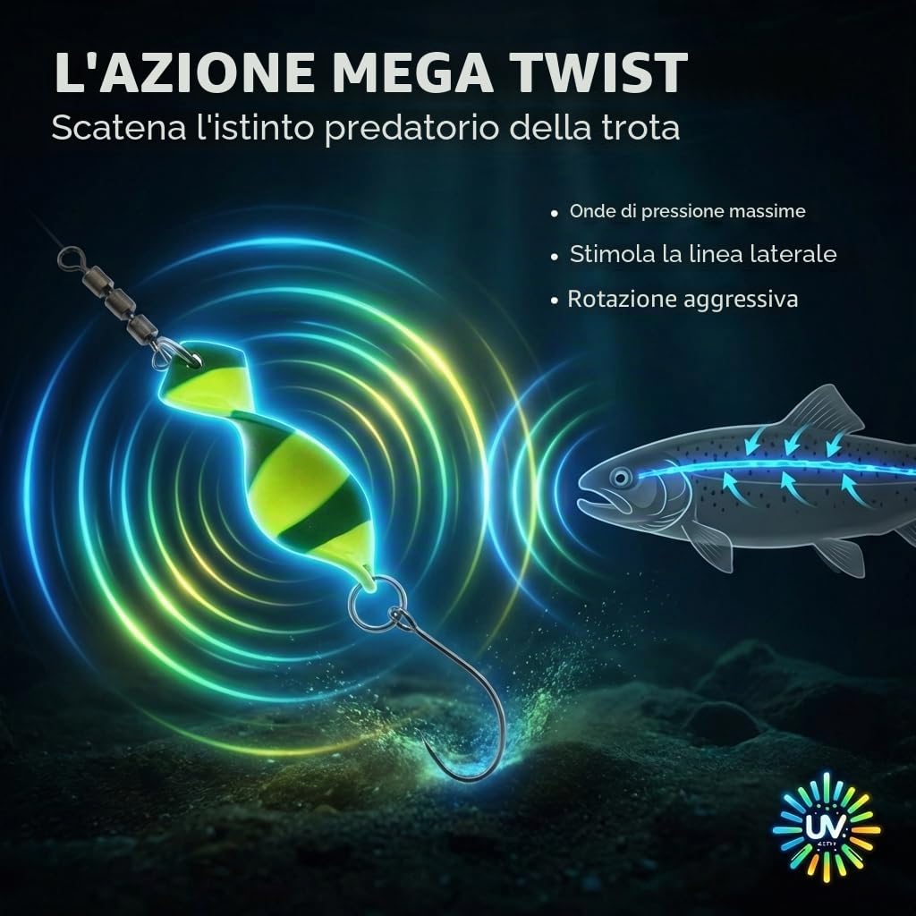 Messeneuheit 2023 Spoons Spoons - Set di 10 esche per trote e trote