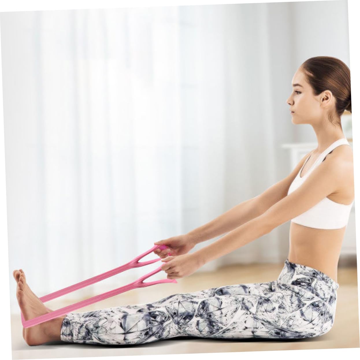 TOYANDONA Banda Elástica de para Entrenamiento de Cuerda de Resistencia para Ejercicio Casa Oficina y Gimnasio para Pérdida de y Tonificación