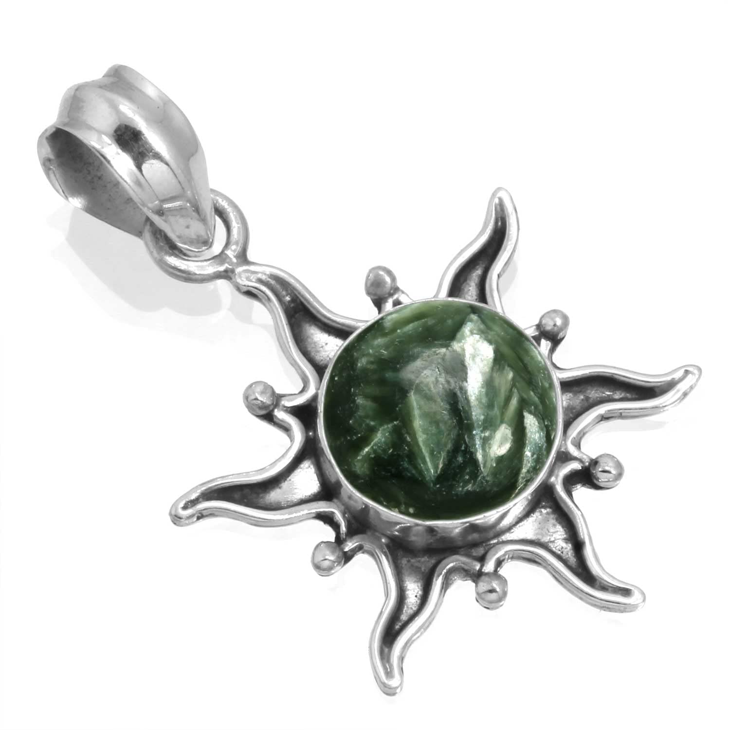 JEWELOPORIUM925 Sterling Silver Pendant For Women Prehnite Carnelian Mother Of Pearl Black Onyx Turquoise Gemstone Jewelry Fashion Silver Ring Gift On Cocktail Party Engagement Christmas New Year Valentines Day