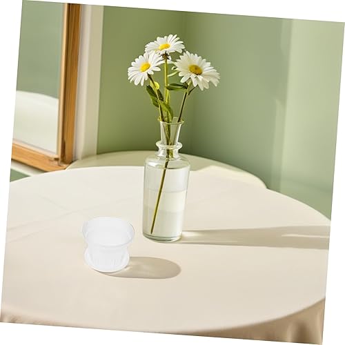 Miniatura 5 de Maceta de orquídeas para interiores, 1 juego de agujeros de ventilación, prácticas macetas redondeadas con bandeja transpirables, macetas