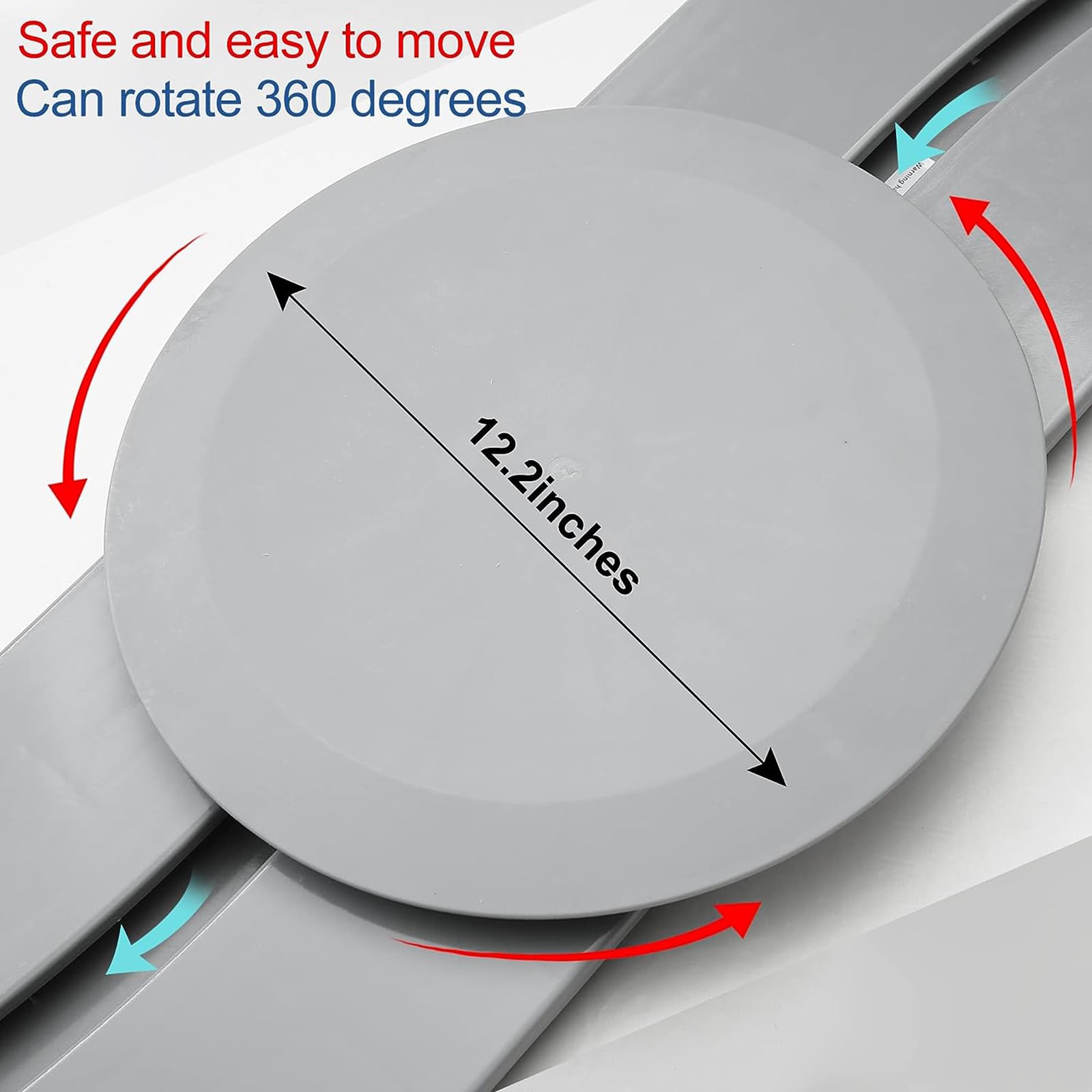 Tabla De Transferencia De Cama, Tabla De Transferencia De Riel Deslizante con Disco Giratorio De 360°, Conveniente para La Transferencia Segura De Pacientes Y Ancianos
