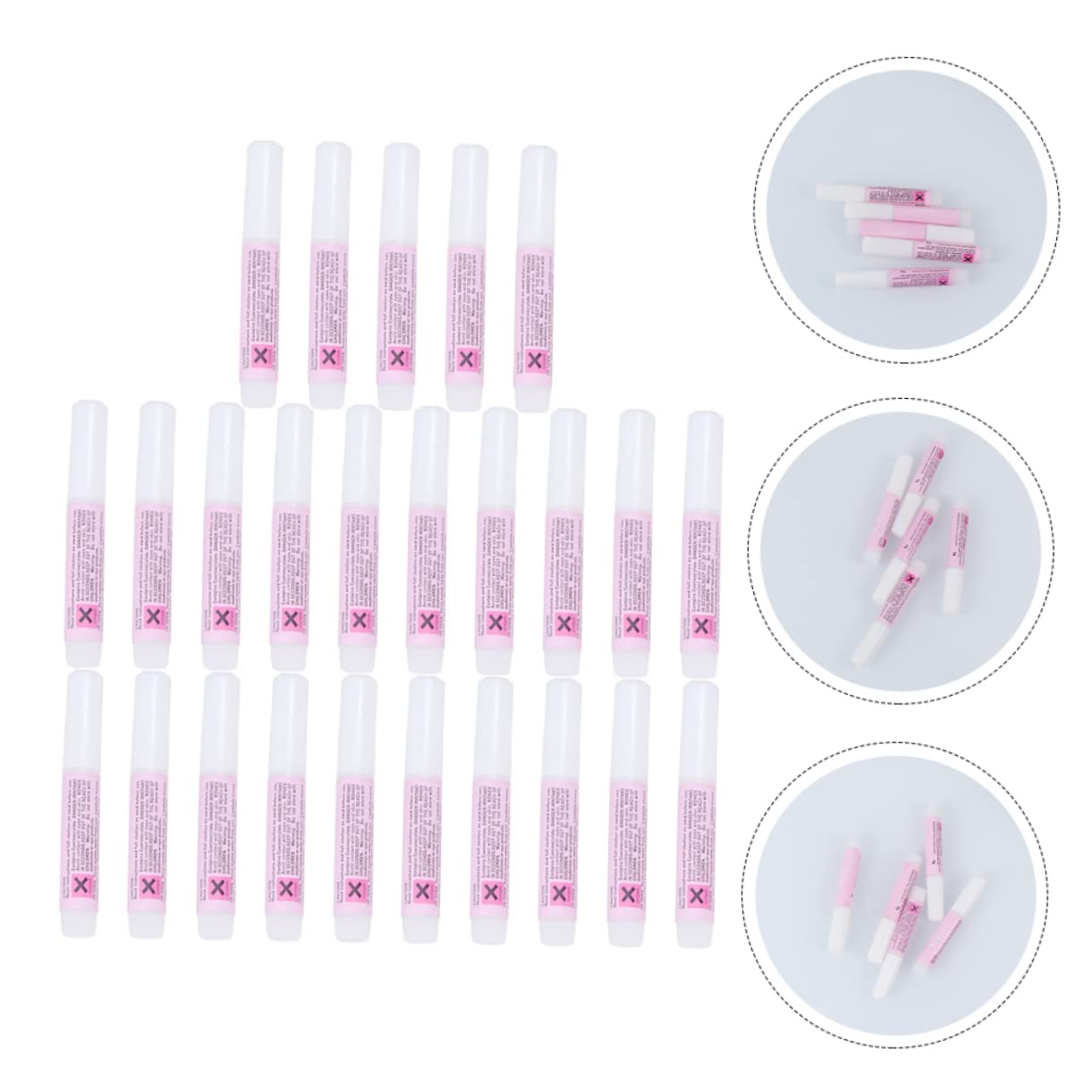 3 Set Adesivo Per Unghie Gel Per Manicure Adesivo Trasparente Per Unghie Fatte Mano Per Domestico 25 Pezzi*3