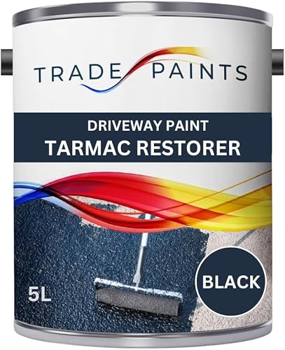 Trade Paints Tarmac & Driveway Restorer Paint Black 5L from B&Q