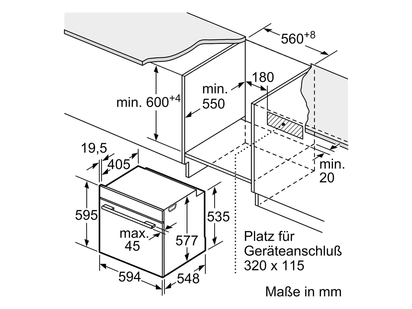 Bosch HBG7341B1, seria 8 inteligentny piekarnik do zabudowy, 60 x 60 cm, wyprodukowano w Niemczech, czarny, odporny na zabrudzenia i samoczyszczący, Air Fry, Bosch Assist Automatik, gorące powietrze