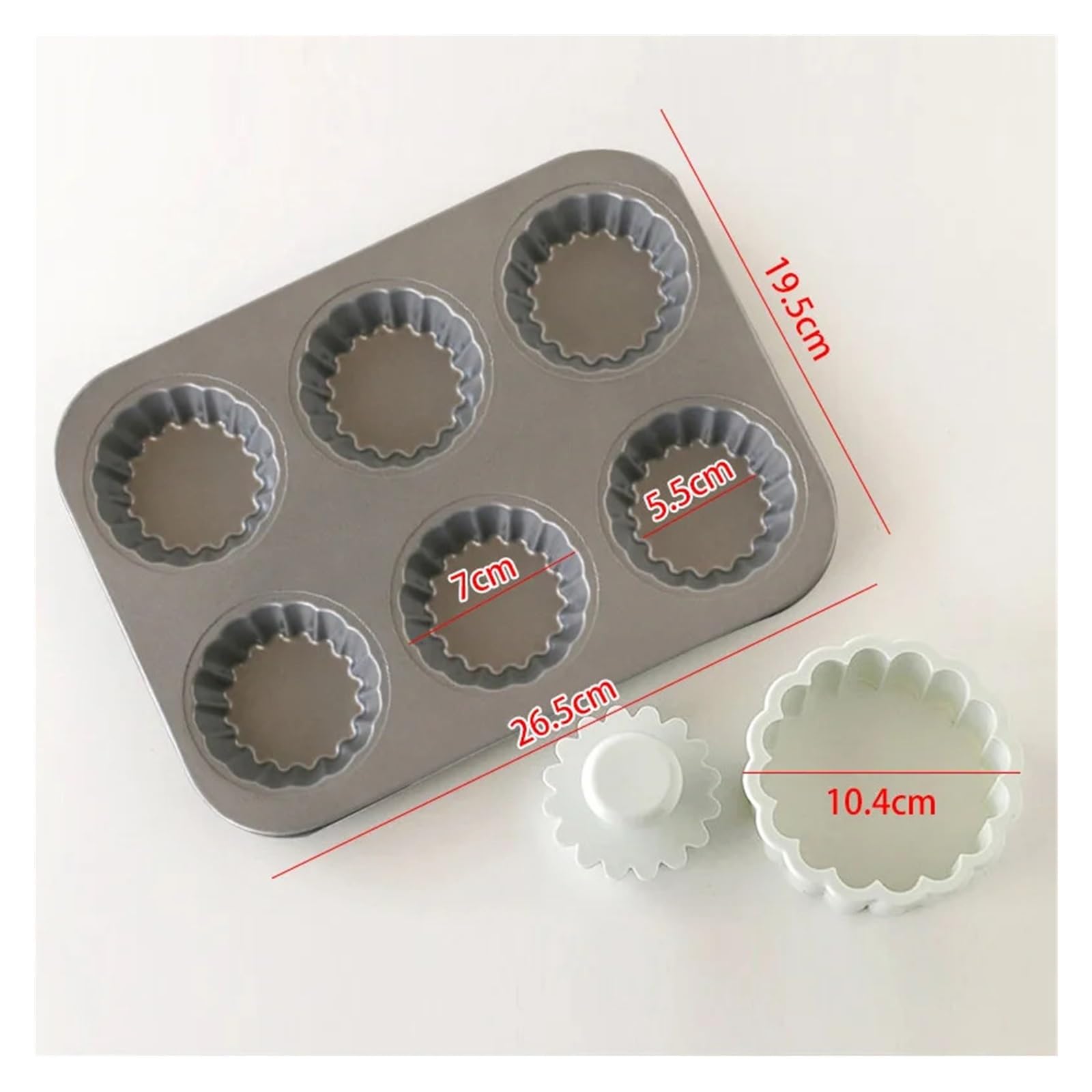 Genérico Molde for hornear de encaje flores acero al carbono, Mini Cupcake, galleta, fruta, huevo, molde DIY, herramienta for pasteles cocina(A)