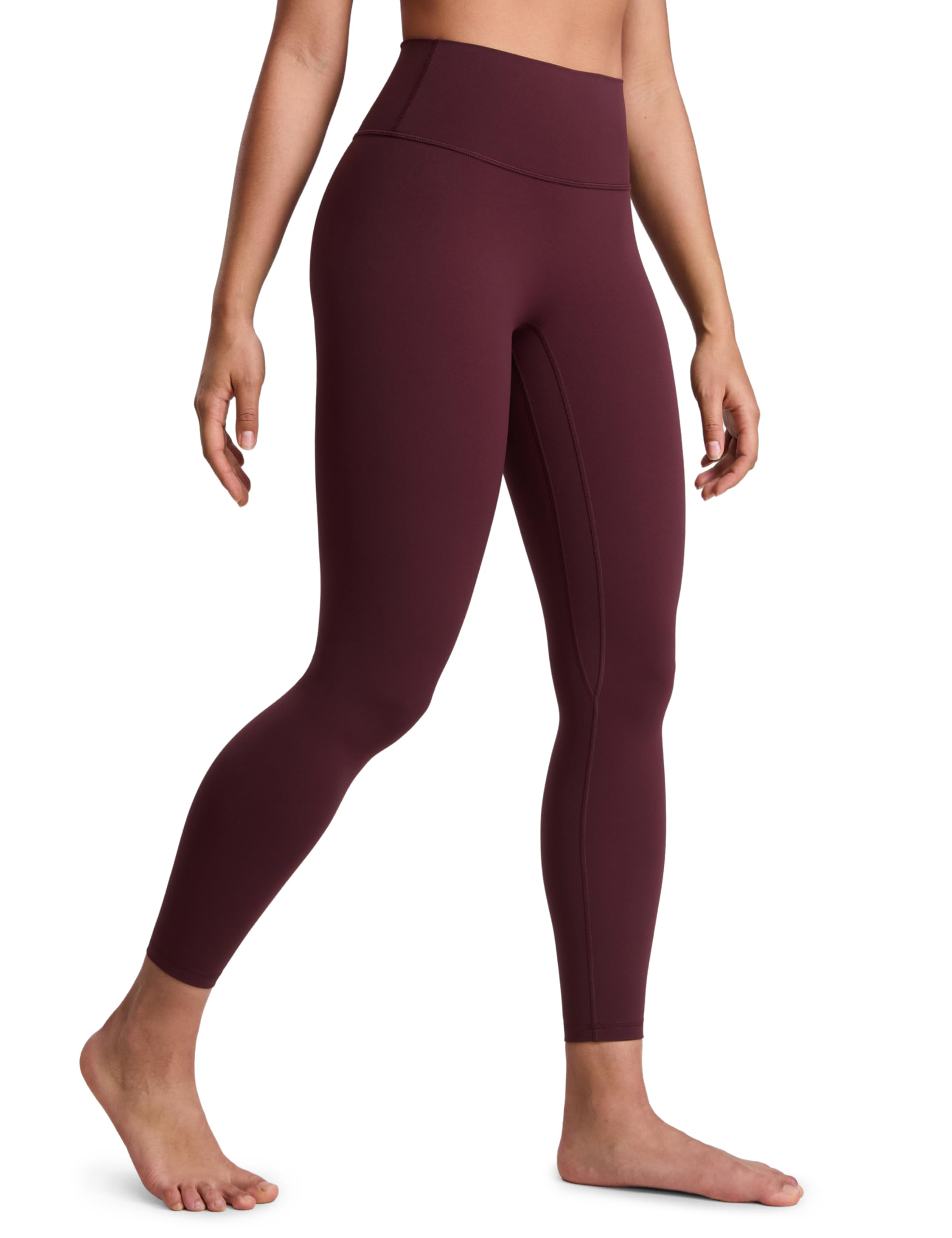 CRZ YOGA SculptAir No Front Seam Yoga Leggings 25" - High Waisted Womens Pants Workout Pilates Athletic V Back Buttery Soft