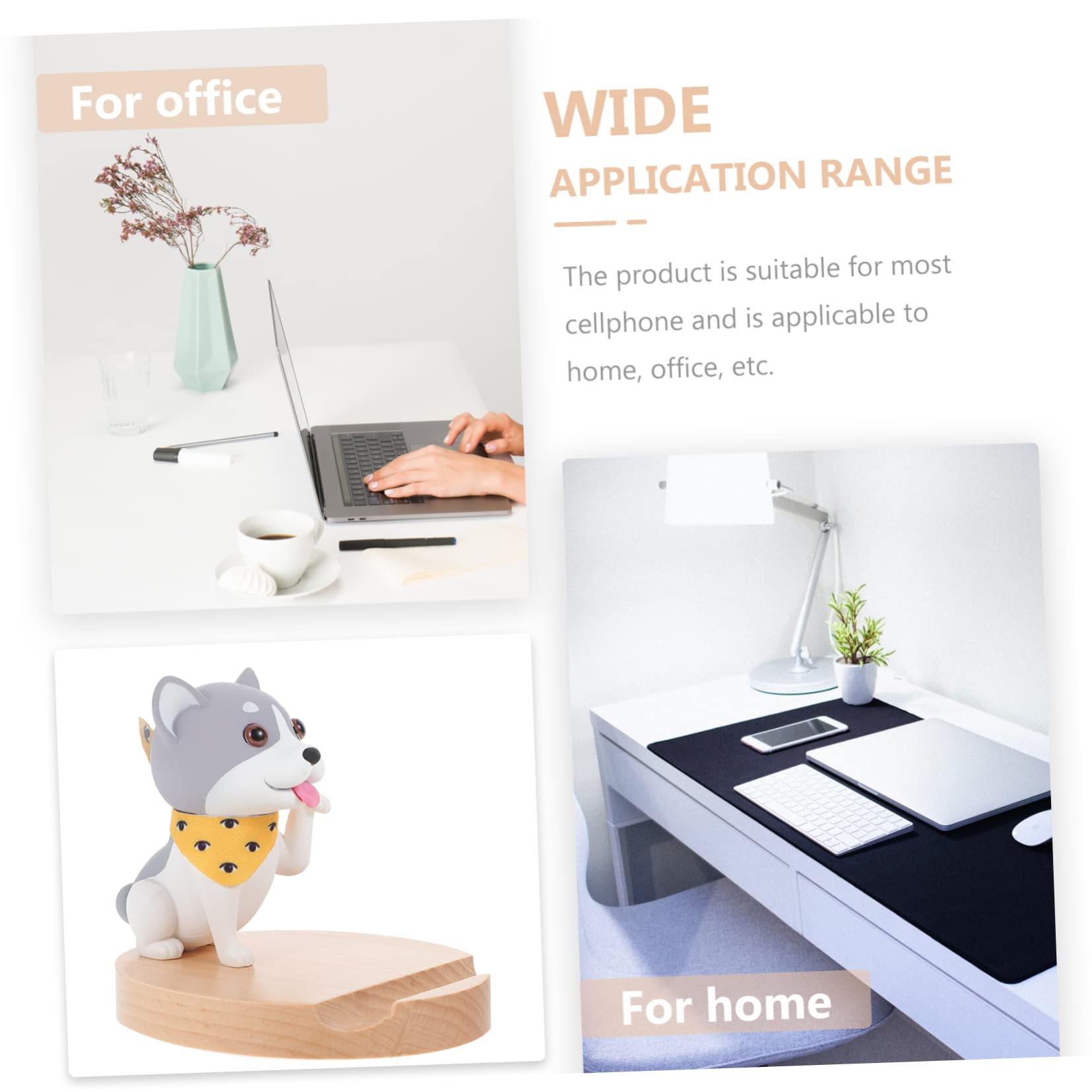 jojofuny 2pezzi Supporto Telefonico Per Cellulare Forma Di Cagnolino Design Adorabile e Supporto Stabile Per Videochiamate e Musica Accessorio Creativo Per Scrivania e Tavolo Per Amiche e