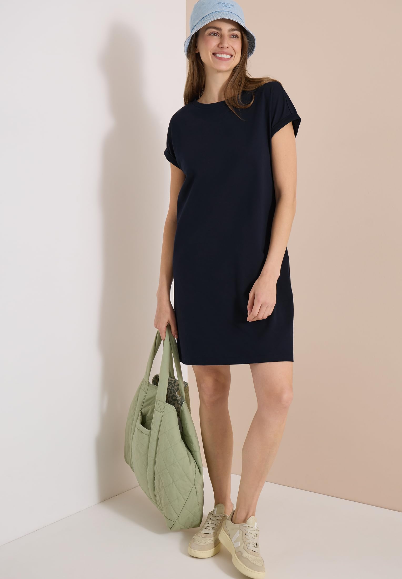 Cecil Damen 1409359 Jersey T-Shirt Kleid (1er Pack)