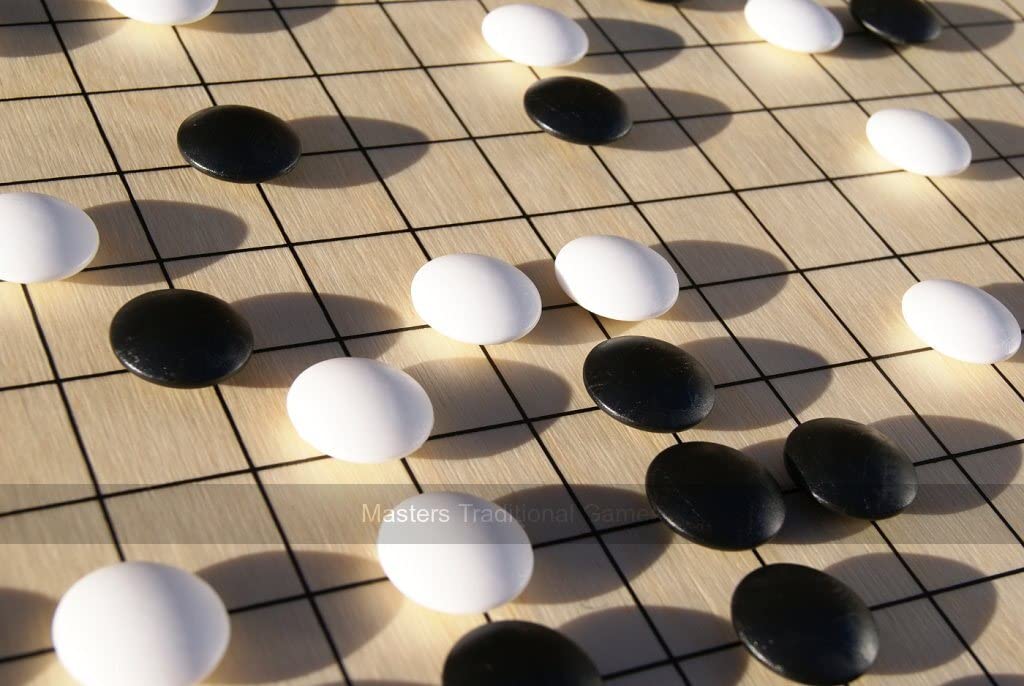 Go Masters - Starter Go Set - Wooden Board (19x19 and 13x13)