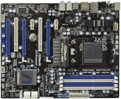 ASRock 970 EXTREME4 Socket AM3+/ AMD 970/ AMD Quad CrossFireX& nVidia SLI/ SATA3&USB3.0/ A&GbE/ ATX Motherboard