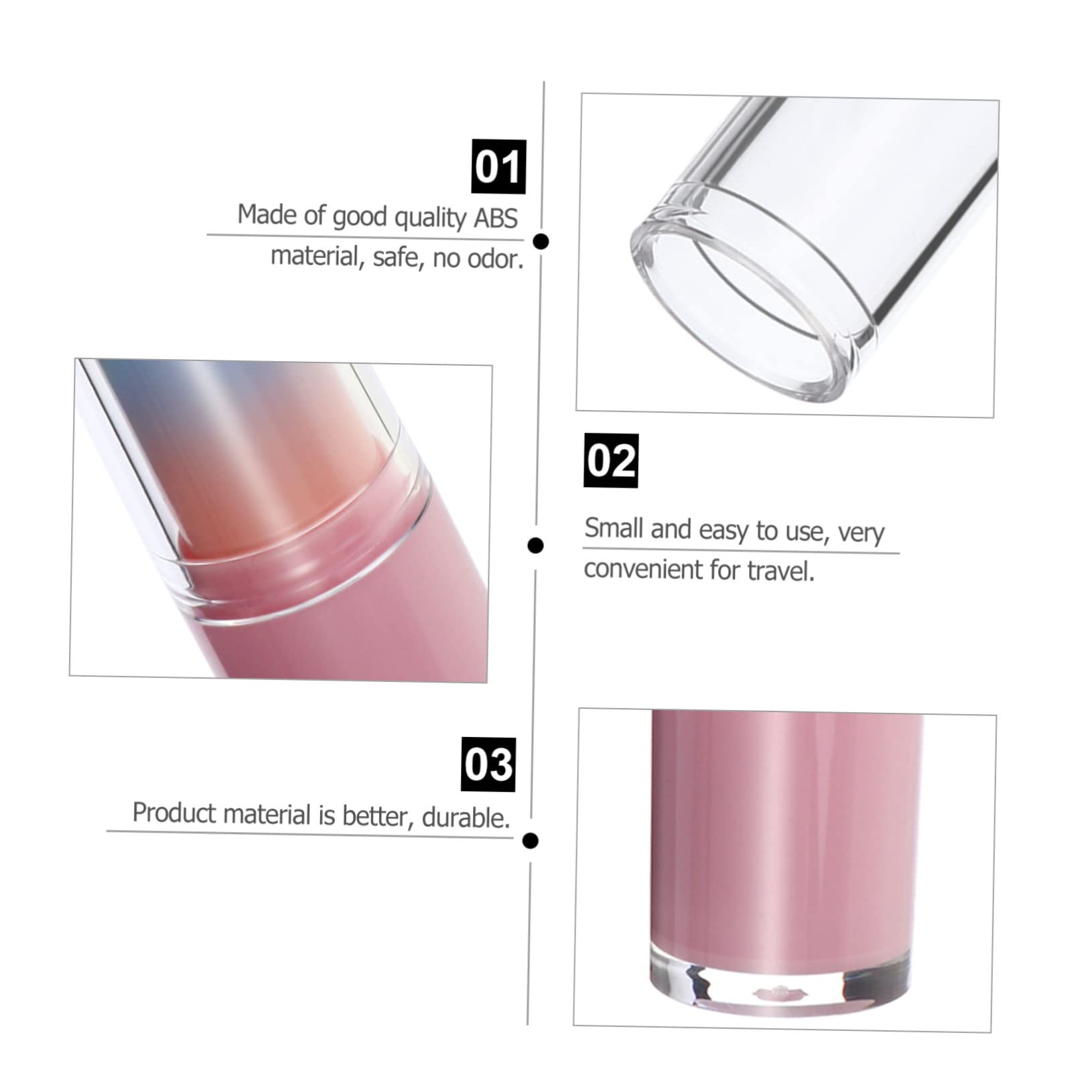 Baluue 15stücke Wiederverwendbare Lippenstift Röhren Klare Lippenbalsam Container Für Lippenpflege Und Farbmischungen Tragbar Und Leicht Für Und Tägliche Anwendung