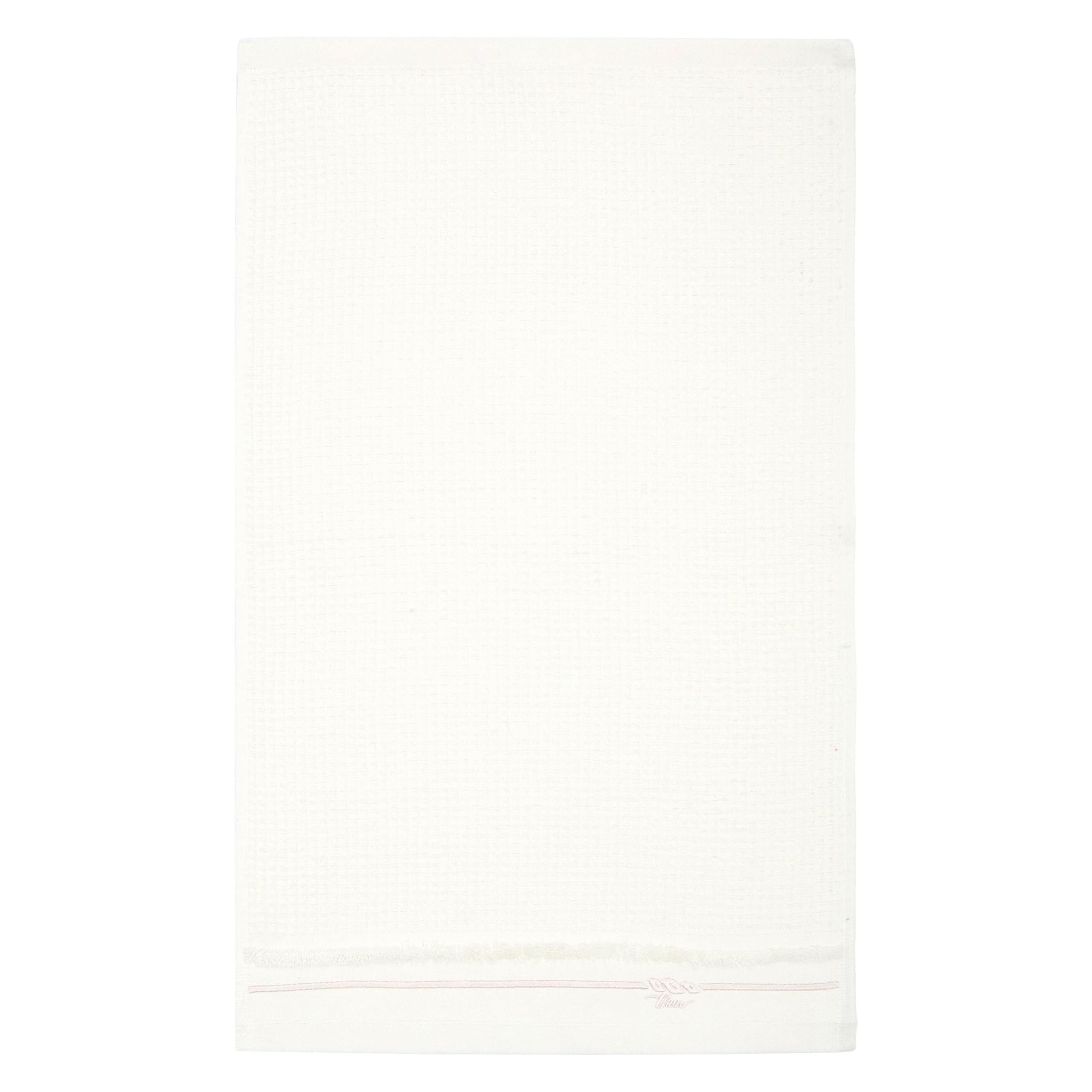 THUN Set 2 asciugamani, crema, 100% cotone, Collezione Country Bloom, t40 x 60, 60 x 100 cm