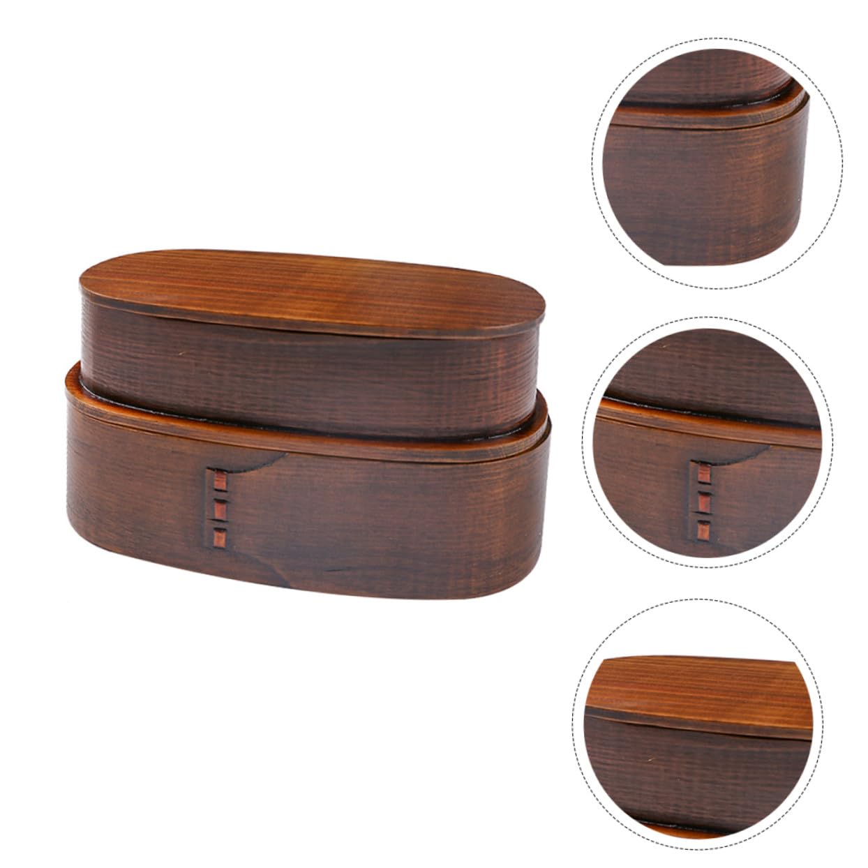 VOSAREA Boîte Bento Japonaise Double Conteneur Repas Portable pour Étudiants et Bureau Boîte Lunch et Pratique pour Randonnée et Pique