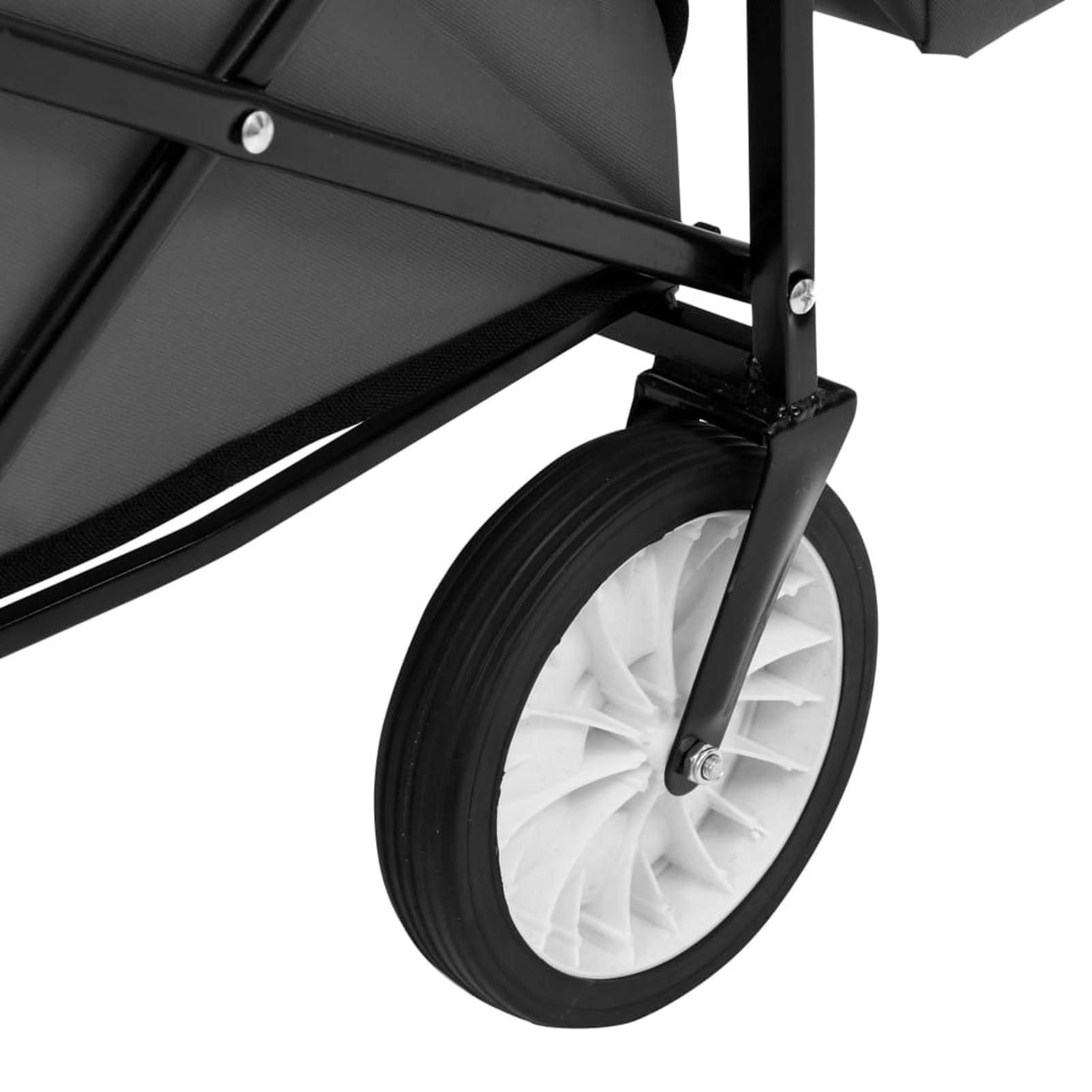 Rantry Klappbarer Handwagen mit Sonnendach Stahl Grau Wagen Model145512