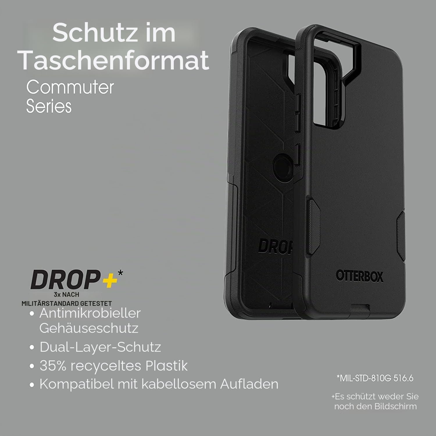 OtterBox Commuter Series Schutzhülle für Samsung Galaxy S22 (nur), Keine Einzelhandelsverpackung, Blau