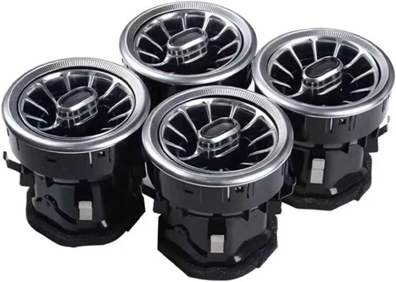 All Silver Car Front Interior Dashboard A/C Air Outlet Turbo Conditioning Vent Compatible For Mercedes Benz V Class W447 Vito A4478308502