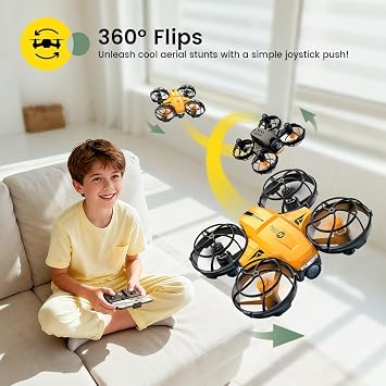 Holy Stone HS420 Mini Drone with 1080P HD FPV Camera for Kids Adults Beginners, Pocket RC Quadcopter with 3 Batteries 1 Carrying Case,Toss to Launch,Gesture Selfie, Altitude Hold, Circle Fly, Orange