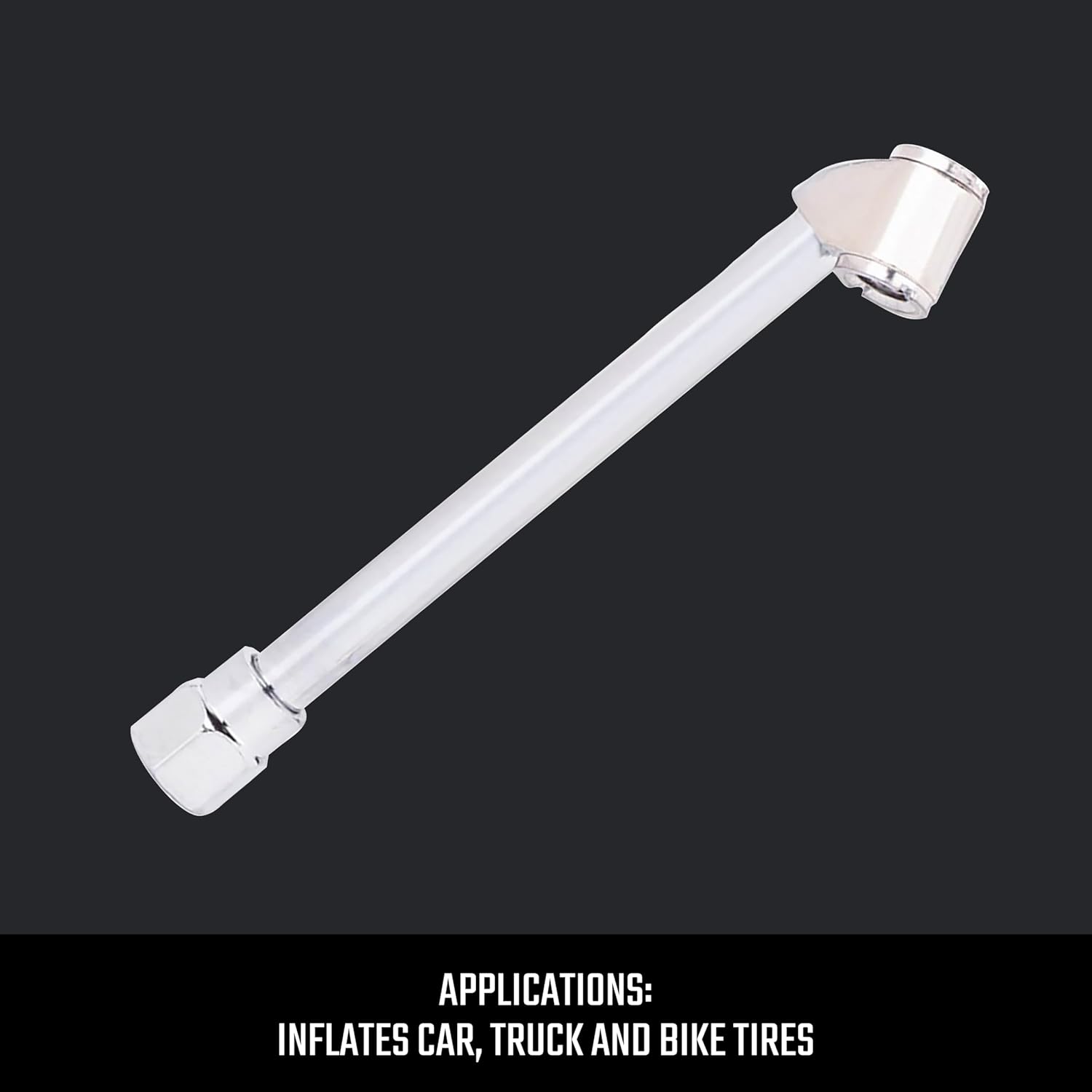 CRAFTSMAN Dual Air Chuck, 1/4-in Female NPT Threads, Extended Reach for Hard-to-Reach Valves