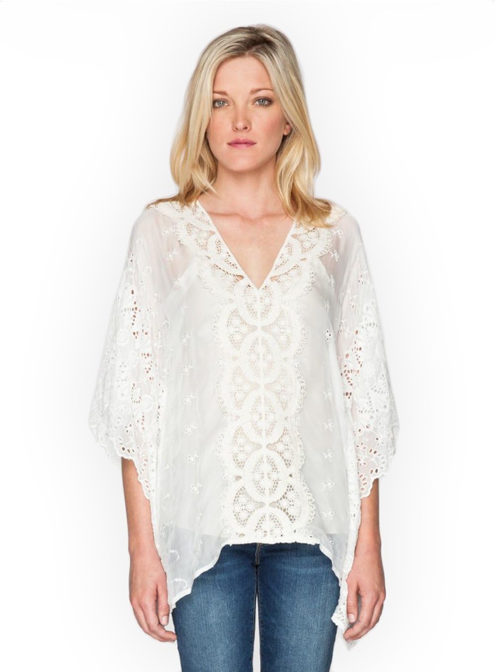 4 Love and Liberty by Johnny was White Katherine Poncho