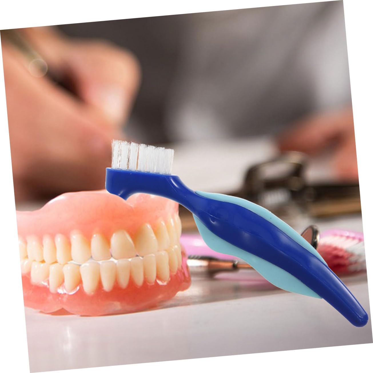 Healeved 10pezzi Spazzolini Per Dentiera Colori Per Orale e Facile Usare e Portatile