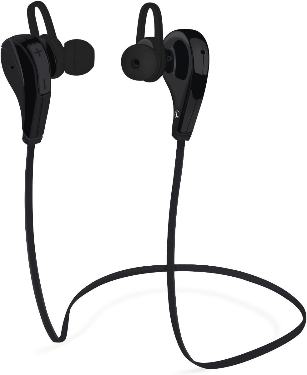 Vilso Bluetooth Headphones,Wireless Stereo Earbuds Sweatproof Running Headset in-Ear Sports with Microphone with Bluetooth 4.1, Balanced Audio, (Black)