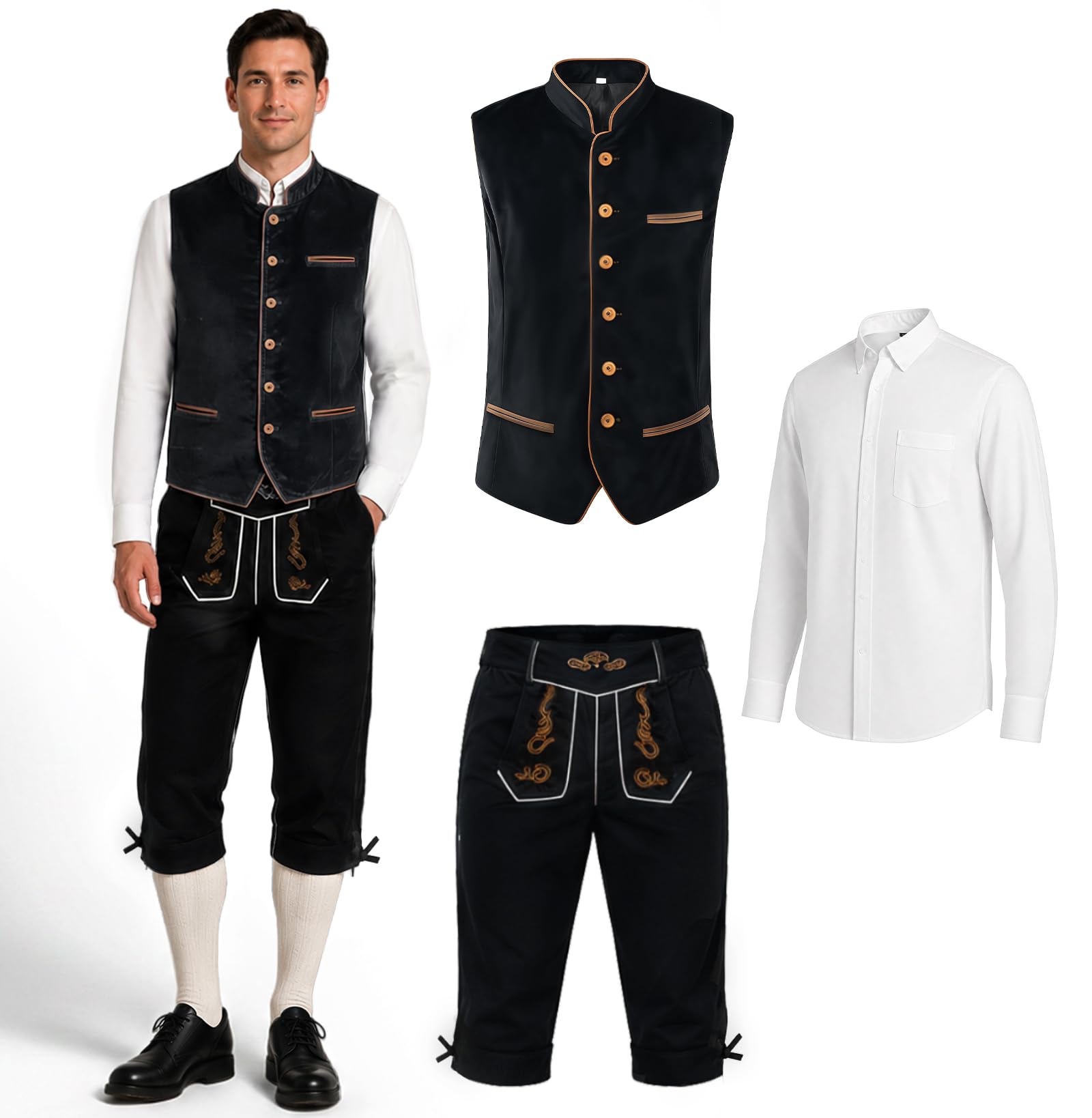 Oktoberfest kostium męski Bayern Oktoberfest (czarny, L)