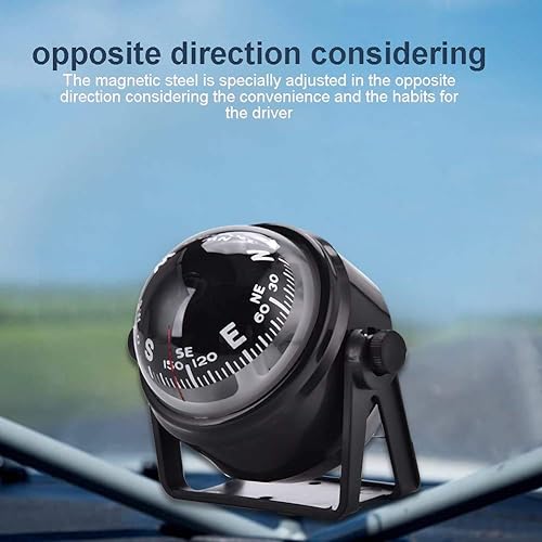 Vista 23 de Boat Car Caravan Truck Compass Sea Marine Electronic Navigation Bracket Mount Backlight Compass,Dashboard Compass Night Visible with Light,Fits for