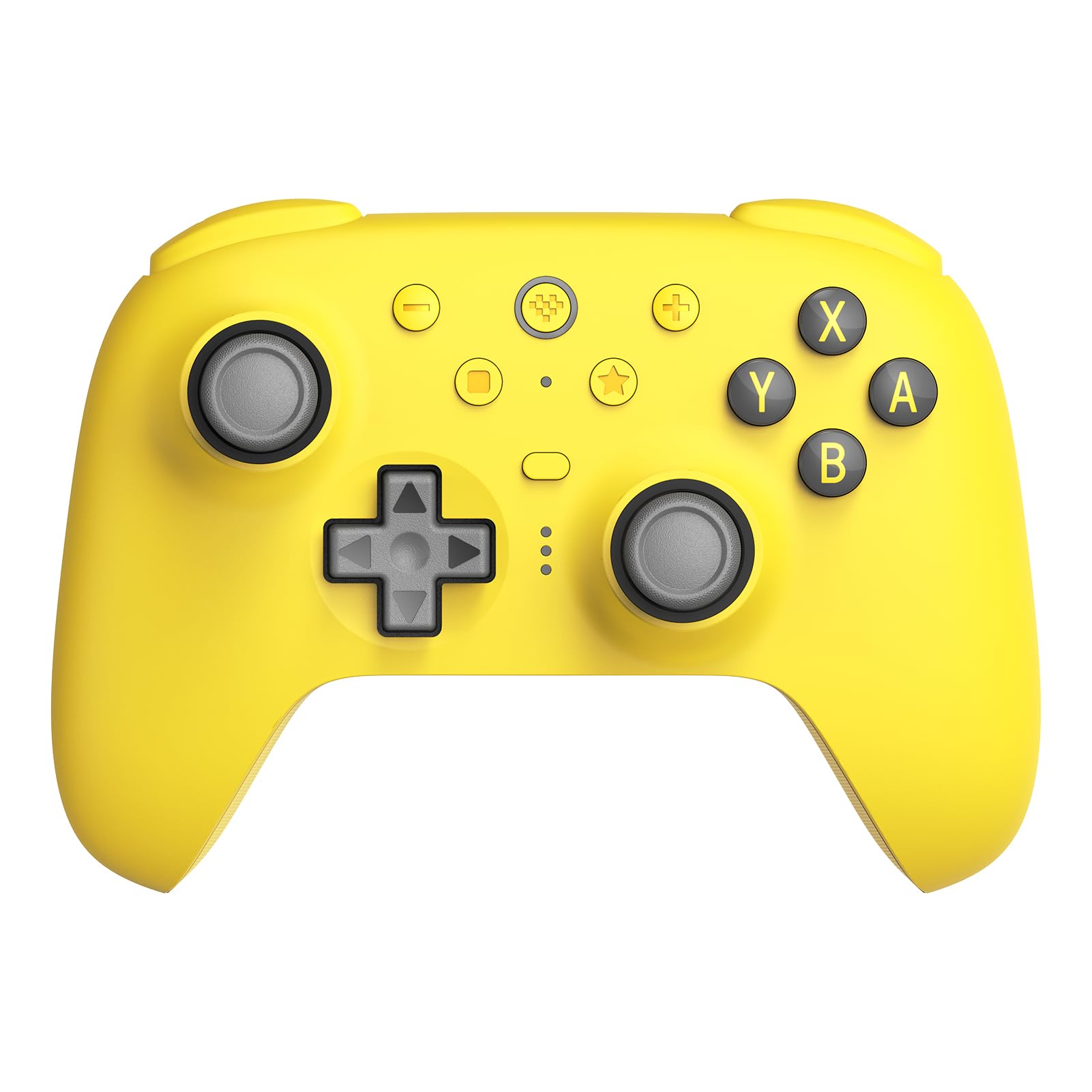 8Bitdo Ultimate 2 Bluetooth Controller for Switch/Switch 2 & Windows PC, Switch Pro Controller with TMR Joysticks, Switchable Hall Effect/Tactile Triggers, Vibration and Motion Control -Yellow